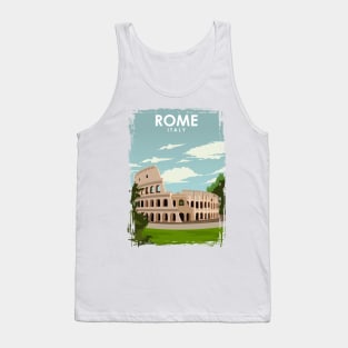 Rome Italy Travel Poster Tank Top